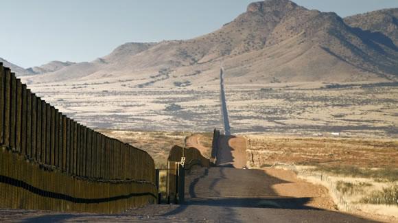 muro fronterizo, frontera