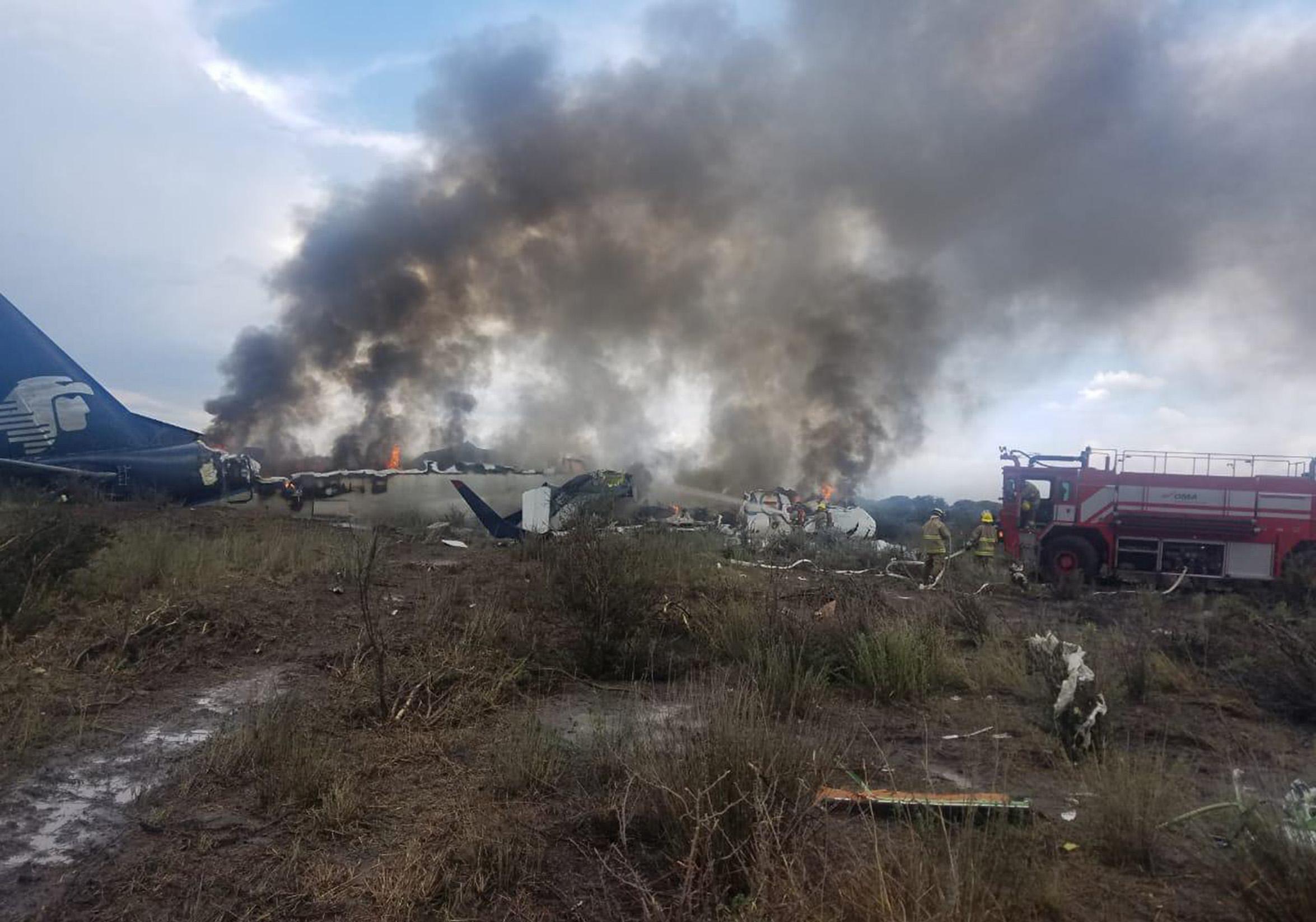 Aeroméxico cesa a pilotos involucrados en accidente aéreo de Durango