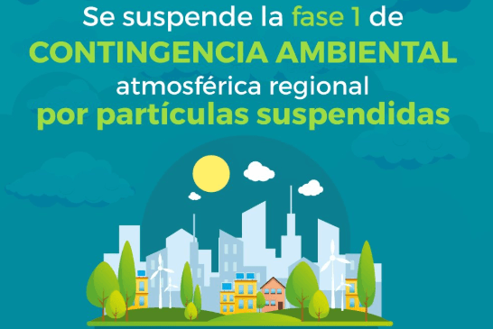 Suspenden la fase 1 de contingencia ambiental en la Zona Metropolitana