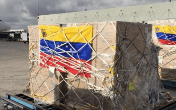 Entra primer cargamento de ayuda humanitaria a Venezuela