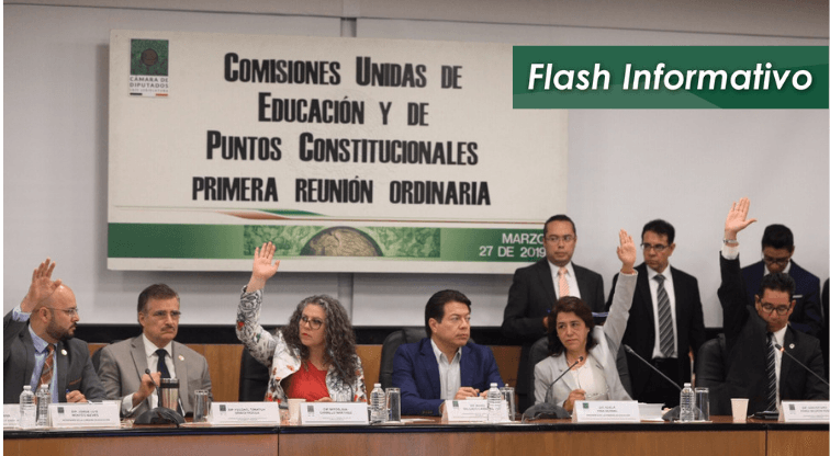 Diputados avalan en comisiones el dictamen de reforma educativa