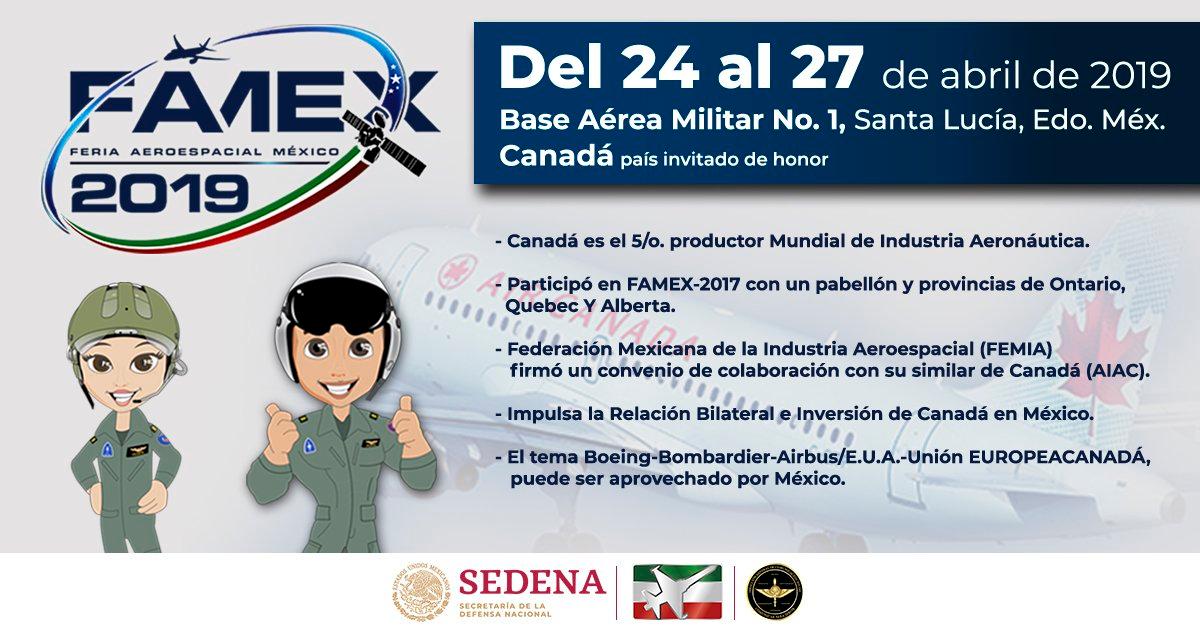 Realizará Sedena nueva edición de la Feria Aeroespacial México