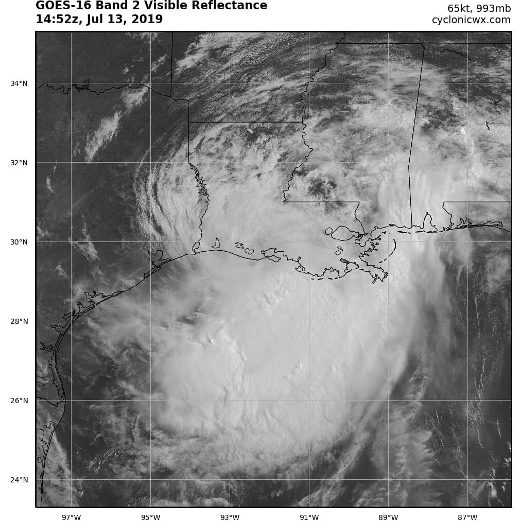 Barry amenaza Luisiana como huracán categoría 1