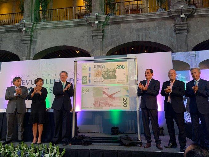 Presenta Banxico nuevo billete de 200 pesos y aplicación móvil