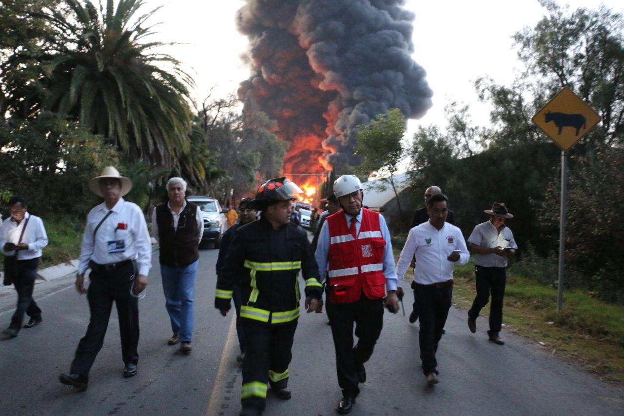 Se incendia oleoducto de Pemex en Hidalgo