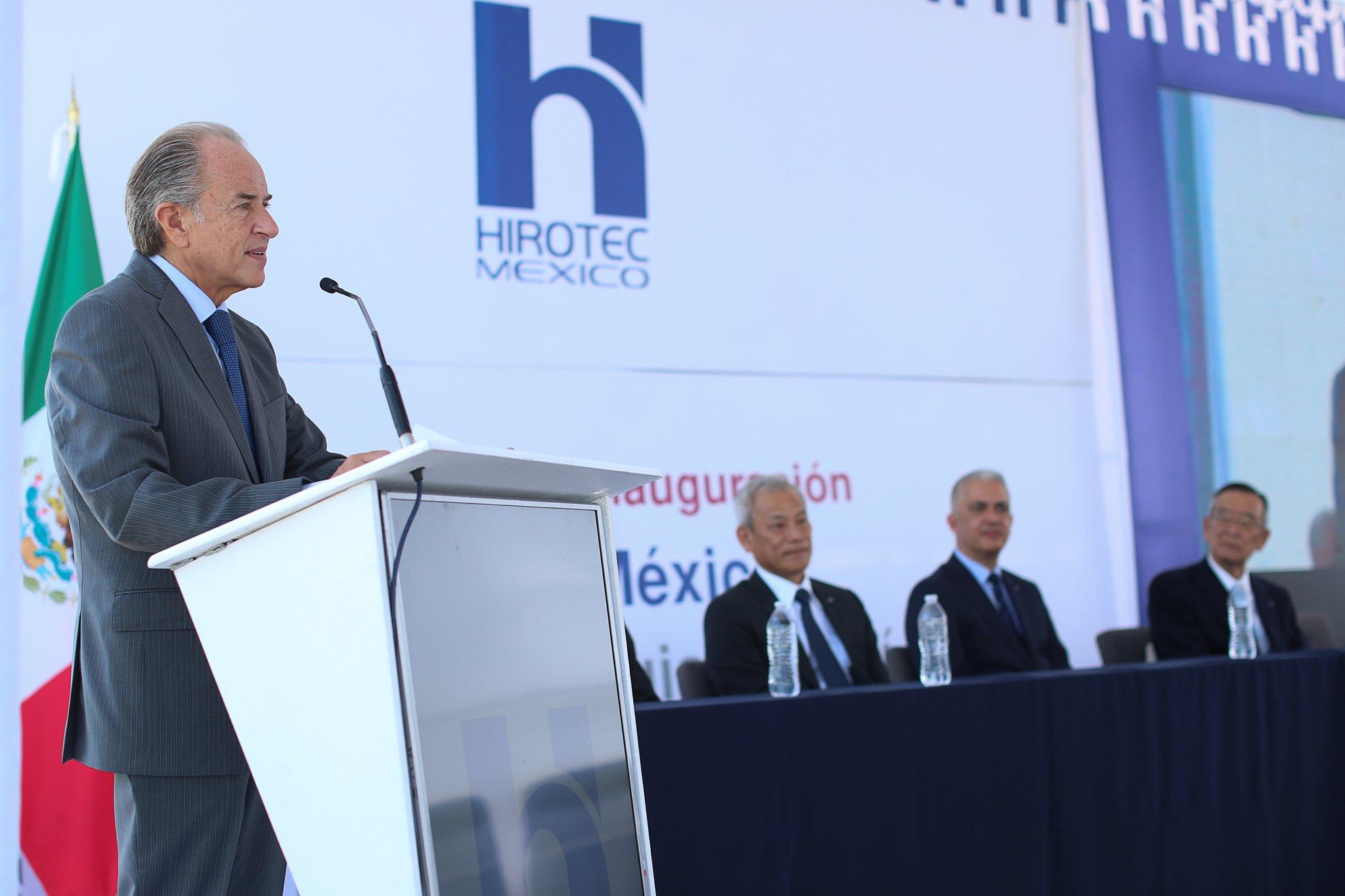Inaugura Juan Manuel Carreras nueva planta de Hirotec en SLP