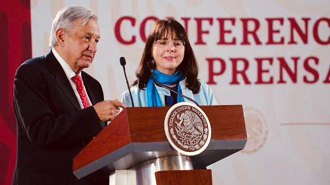 María Elena Álvarez Buylla con el presidente López Obrador / Foto: Tomada de @ElenaBuylla