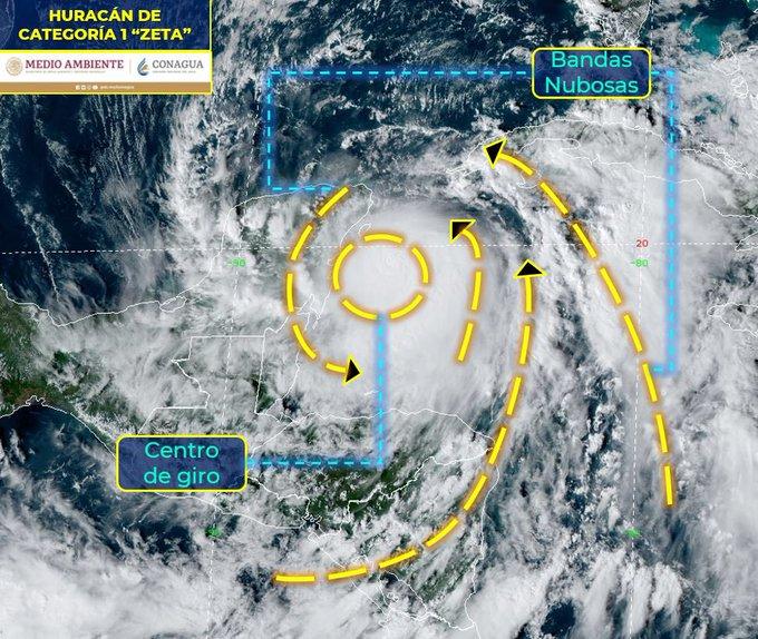 Autoridades en Quintana Roo activan alerta roja por huracán Zeta