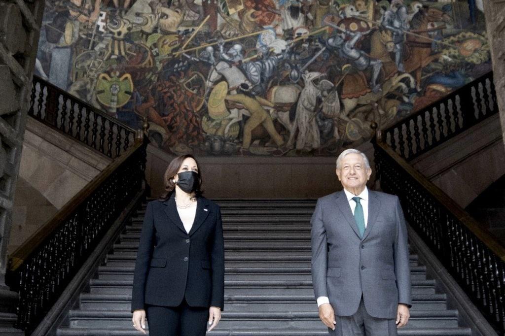 Kamala Harris y Andrés Manuel López Obrador / @SRE_mx