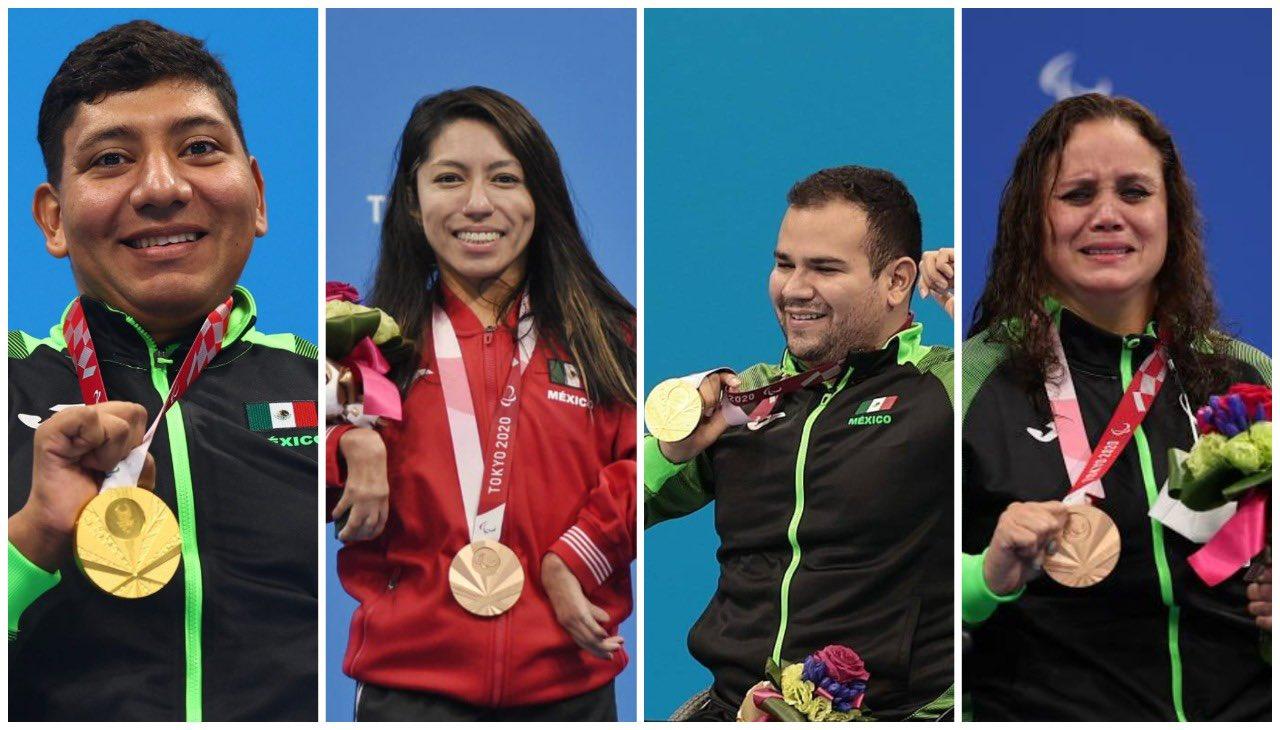 Medallistas mexicanos en Juegos Paralímpicos de Tokio 2020 / @CONADE