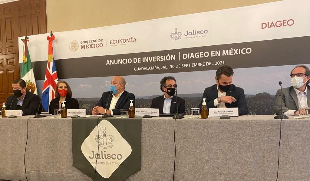 Anuncio de inversión de Diageo en Jalisco / @luzmadelamora