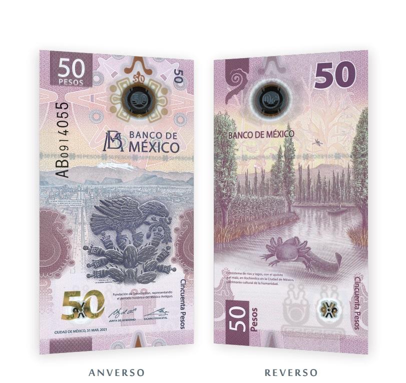 Nuevo billete de 50 pesos / Banxico