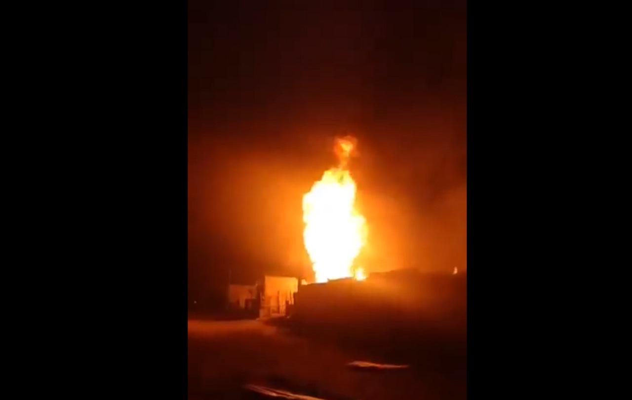 Explosión en ducto de Pemex en Puebla / tomada de video del diario El Universal