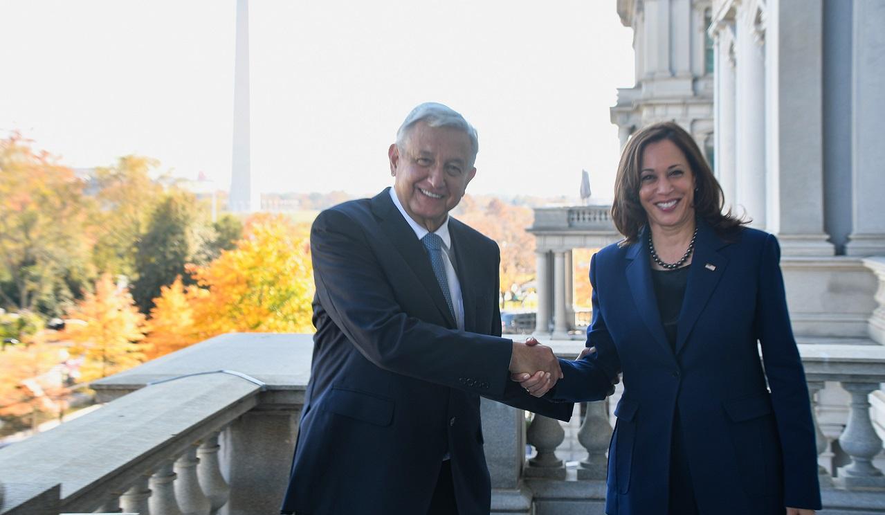 Andrés Manuel López Obrador y Kamala Harris / Presidencia de la República