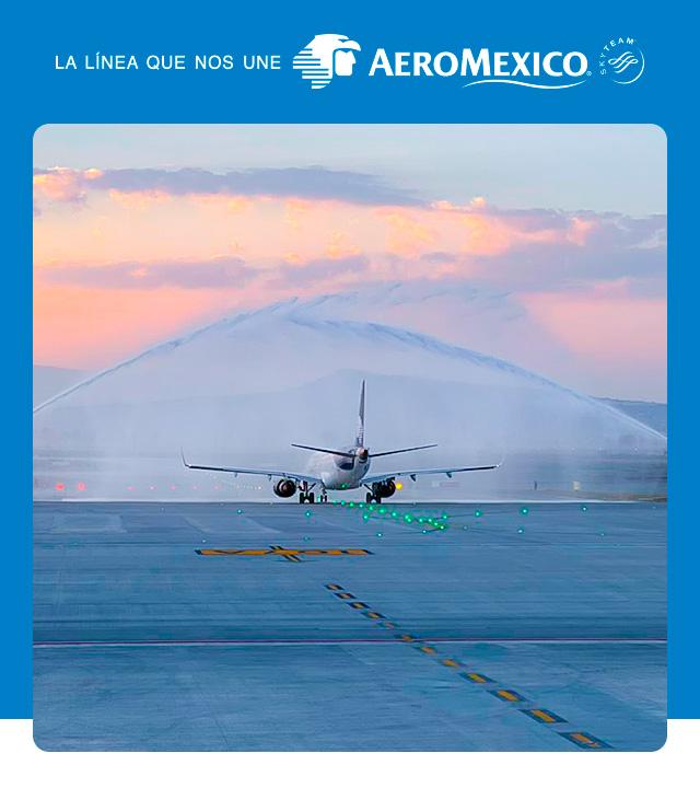 Vuelo inaugural del Aeropuerto Internacional Felipe Ángeles / Aeroméxico