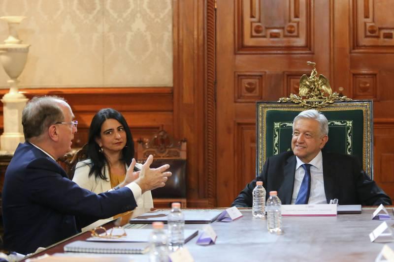 Larry Fink y Andrés Manuel López Obrador / @GobiernoMX