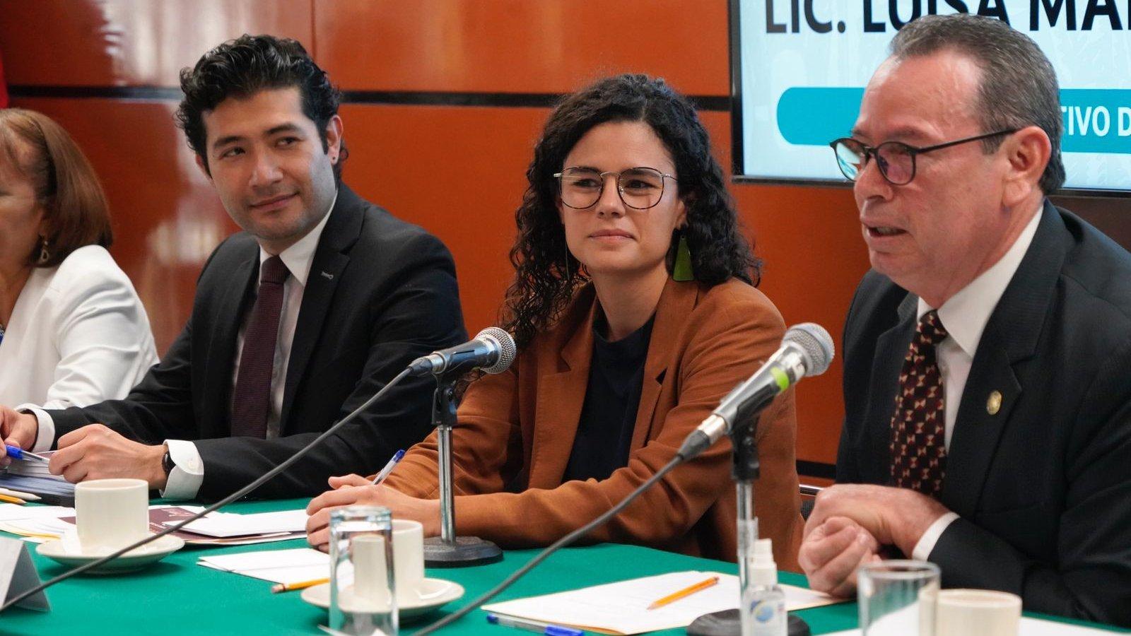 Luisa María Alcalde en comparecencia con diputados / STPS