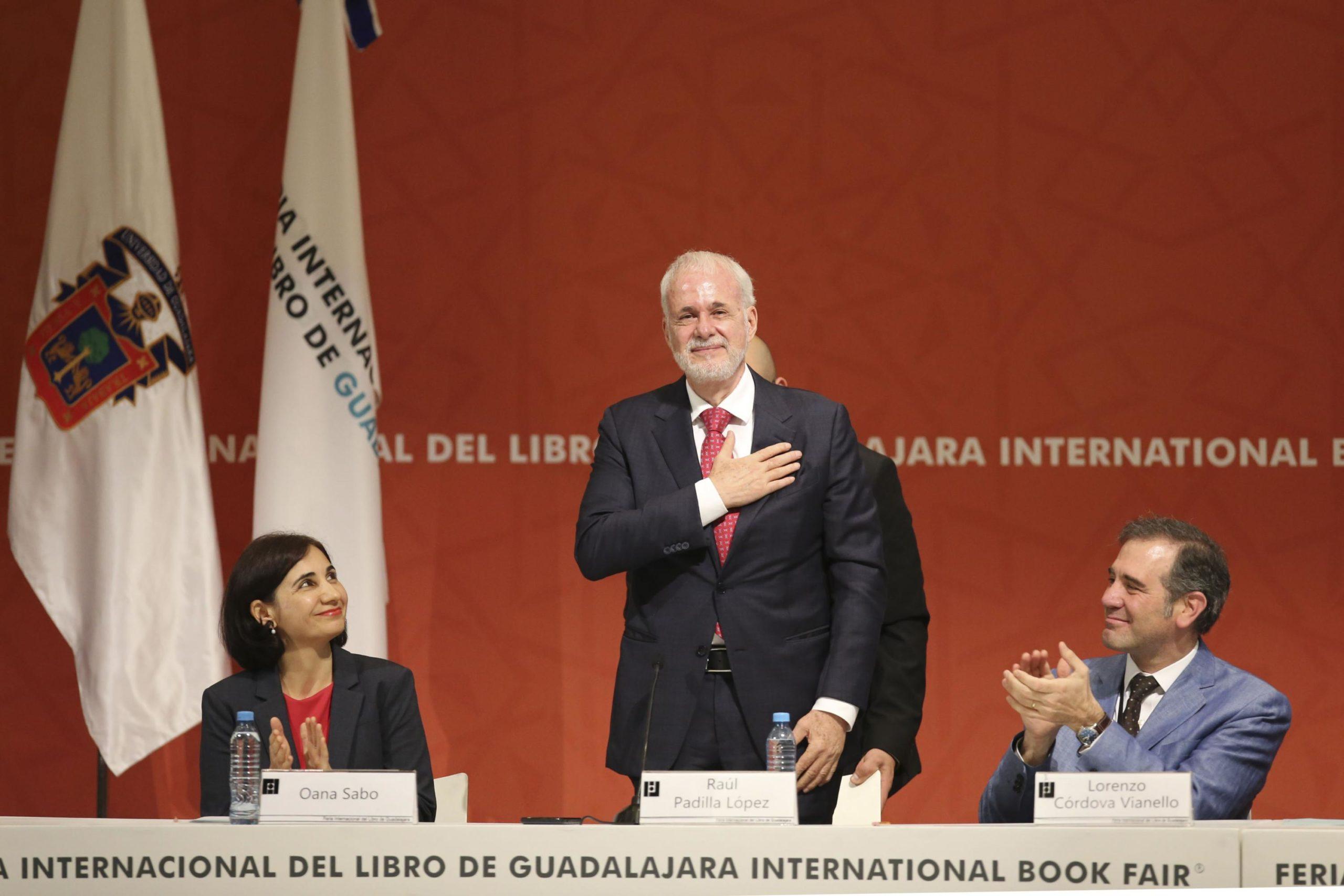Raúl Padilla López en la inauguración de la FIL 2022 / https://www.udg.mx/