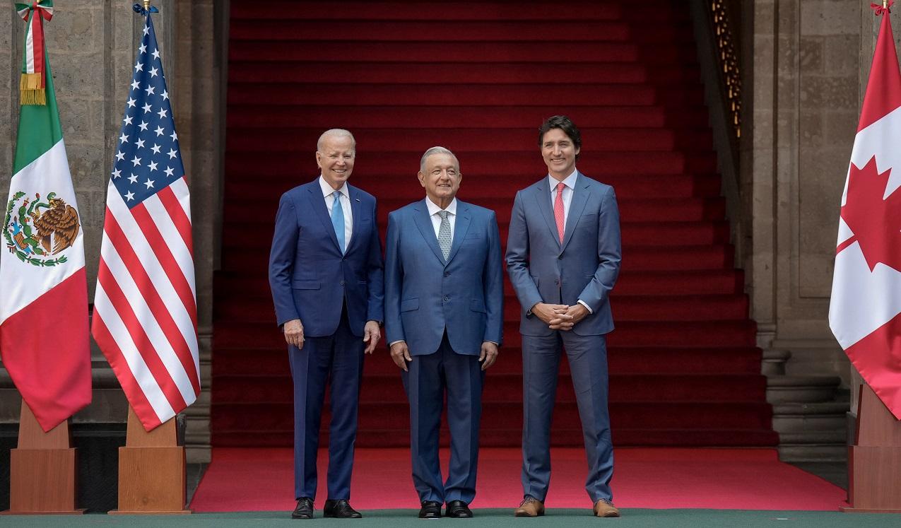 Joe Biden, Andrés Manuel López Obrador y Justin Trudeau / @POTUS
