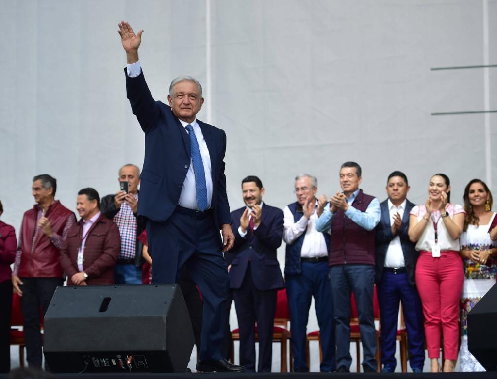 Andrés Manuel López Obrador en el 5o aniversario de su triunfo electoral / STPS